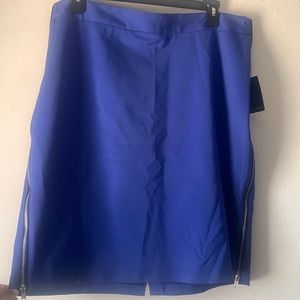 Eloquii blue pencil side zipper skirt size 18